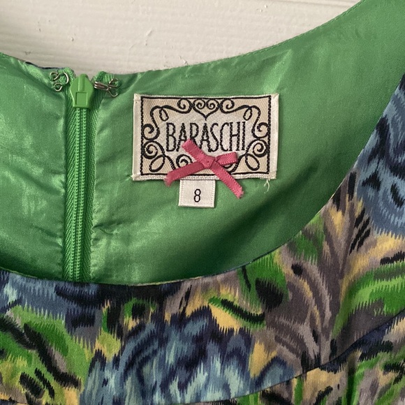 💚💙 Anthropologie Baraschi Vintage Style Dress 💙💚 - Picture 3 of 4